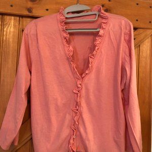 J Crew Pink Cardigan Size L